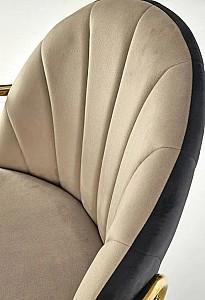 Scaun Halmar K500 Beige/Black/Gold