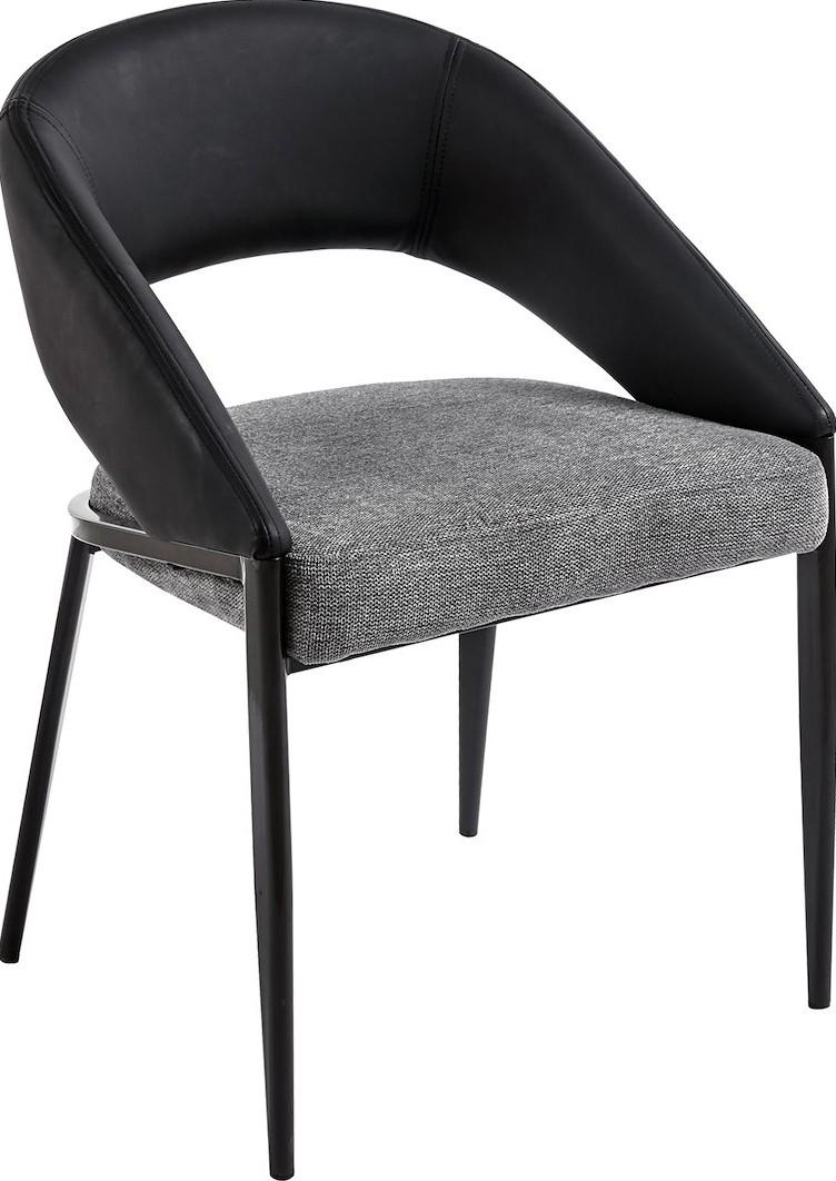 Scaun Jumi CM-354364 Negru/Gri