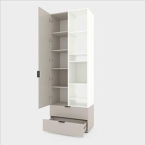 Dulap Nex Home A001R Cashmere (Bej)/Alb
