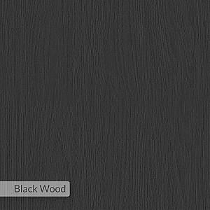 Raft de perete DECO Tibet Black Wood