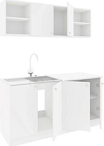 Set mobila bucatarie Haaus Sena 1.6m Alb