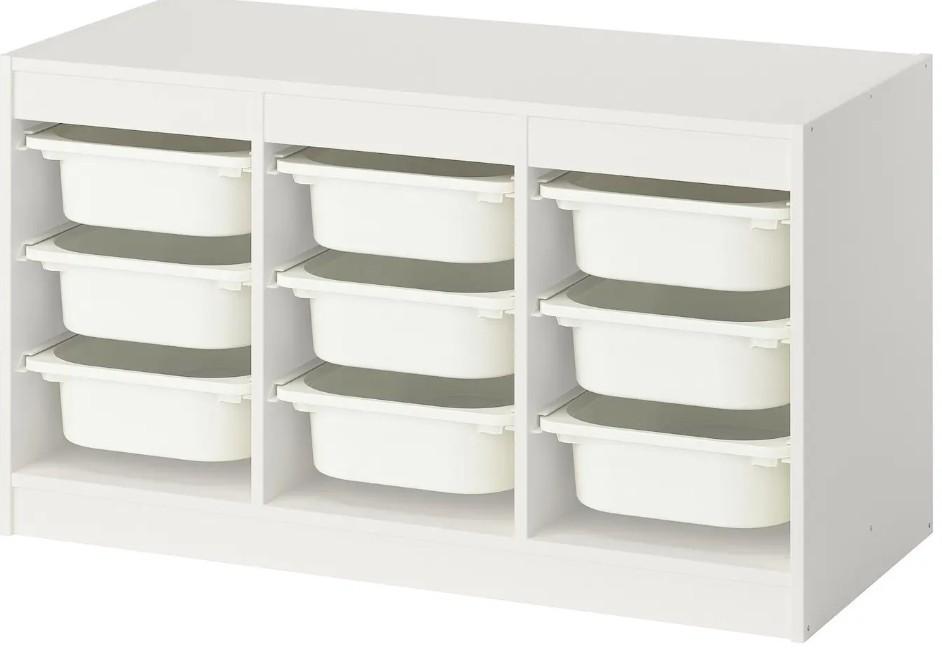 Etajera IKEA Trofast 9 cutii 99x44x56 Alb