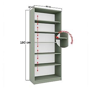 Dulap cu vitrina Trendy Lucas Glass 1600-76 Verde