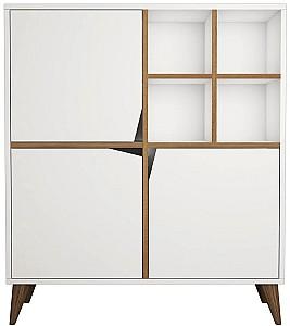 Dulap de baie Trendy Puls Alb/Nuc (Maro)
