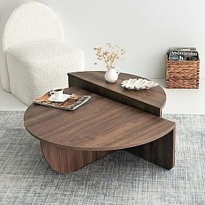 Masuta de cafea, reviste Trendy Podium Nuc