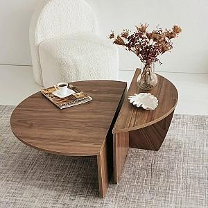 Masuta de cafea, reviste Trendy Podium Nuc