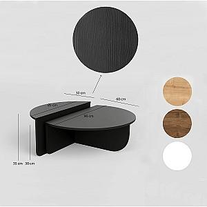 Masuta de cafea, reviste Trendy Podium Negru
