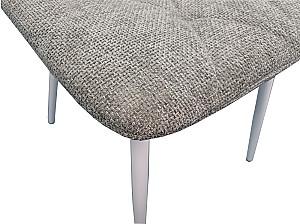 Set de masa si scaune Evelin DT 404-5 Wh + 3 scaune YTC-080 Wh / UF885-14 Grey