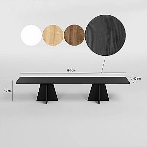 Tumba pentru televizor Trendy Ciuperca Negru