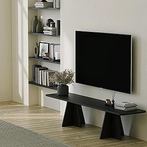 Tumba pentru televizor Trendy Ciuperca Negru