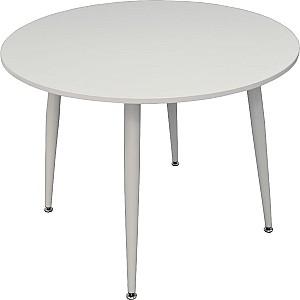 Set de masa si scaune Evelin DT 402-5Wh + 4 scaune YTC-064 Wh / UF910-01 (Light Beige)
