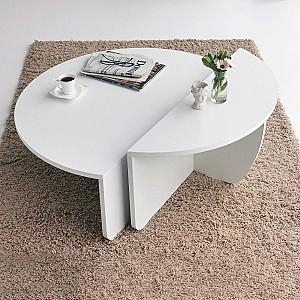 Masuta de cafea, reviste Trendy Podium Alb