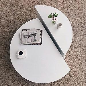 Masuta de cafea, reviste Trendy Podium Alb