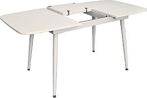 Set de masa si scaune Evelin DT 532R Wh + 6 scaune YTC-064 Wh / UF910-01 (Light Beige)
