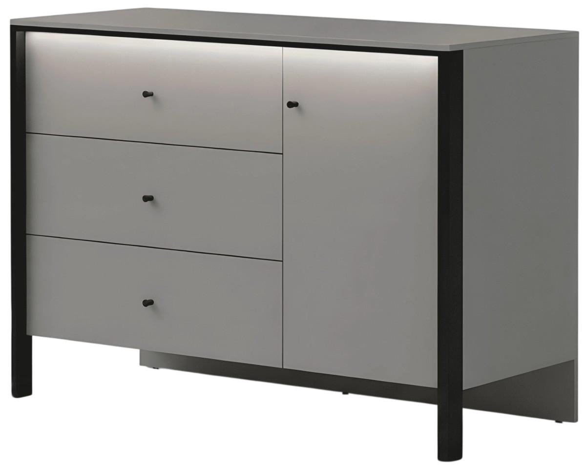 Comoda Fabrik Home Clay 3S1D Gri