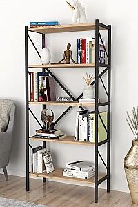 Etajera Nex Home Smyrna 64x30x157 cm Stejar