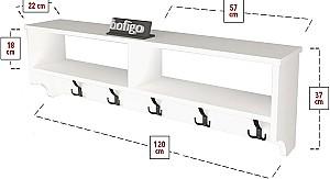Cuier Nex Home 120 cm Alb