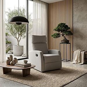Fotoliu reclainer DP Santos Light Grey