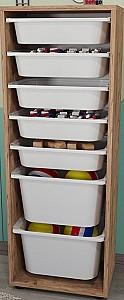 Comoda copii Nex Home Pera 45x30x125 Stejar