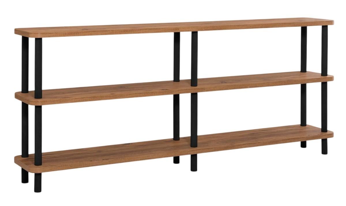 Etajera Trendy Zen Negru/Pinul Atlantic (Maro)