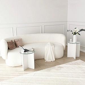 Masuta de cafea, reviste Trendy Lily Alb