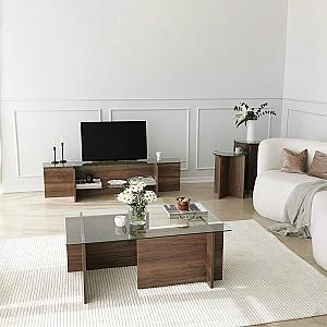Masuta de cafea, reviste Trendy Lily Nuc (Maro)