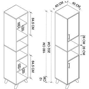 Dulap penal Bofigo 12-63-01 White