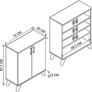 Dulap pentru incaltaminte Bofigo 12-40-02 Pine
