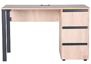 Masa pentru calculator AMF Pluto ST Stejar Endgrain (Bej)/Negru
