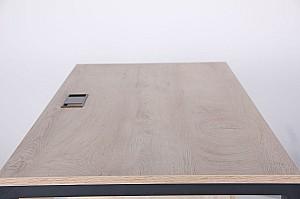 Masa pentru calculator AMF Pluto ST Stejar Endgrain (Bej)/Negru