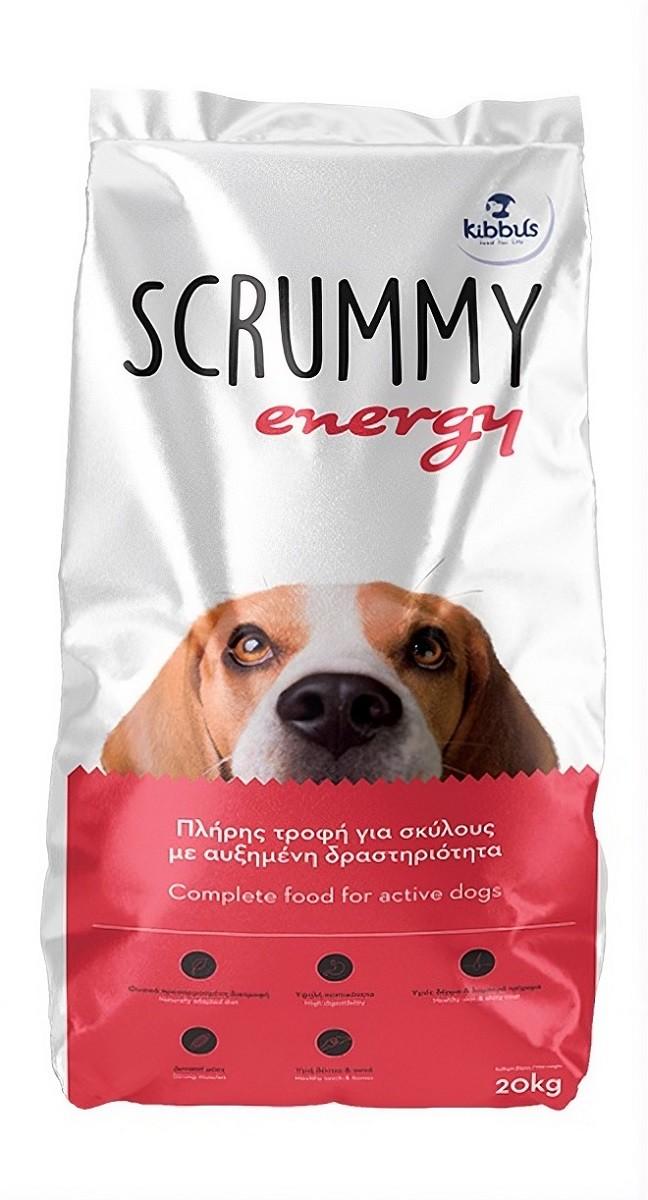 Hrana uscata pentru caini Kibbus Scrummy Energy 20kg