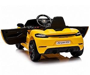 Maşină electrică Kids Car Porsche 718 Spyder RS Yellow