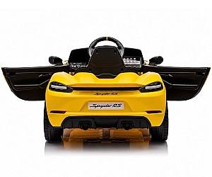 Maşină electrică Kids Car Porsche 718 Spyder RS Yellow