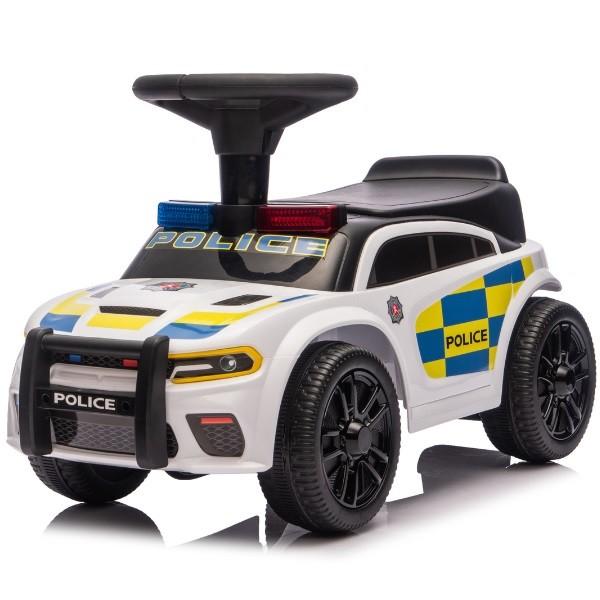 Tolocar Kids Car Police Ride-On Car White