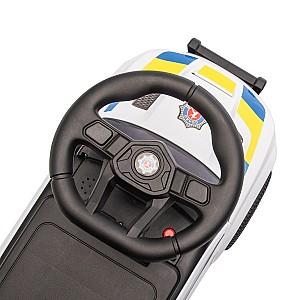 Tolocar Kids Car Police Ride-On Car White