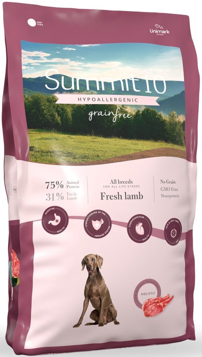 Hrana uscata pentru caini Summit 10 Grain free adult sensitive fresh Lamb&Sweet potato 3kg
