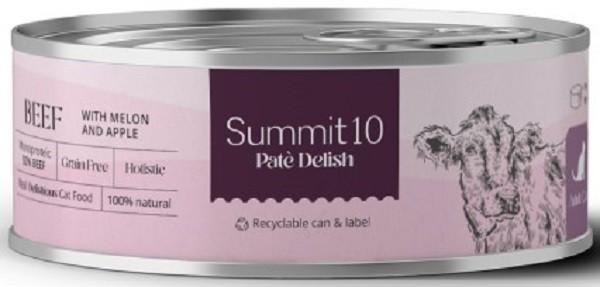 Hrana umeda pentru pisici Summit 10 Adult cat beef with melon and apple 85g