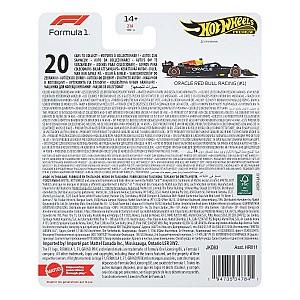 Masina jucarie Hot Wheels Formula 1: Oracle Red Bull Racing (JKD83)