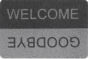 Covoras intrare Hydro-S CURLY-PRINT 60x90cm Grey/Black