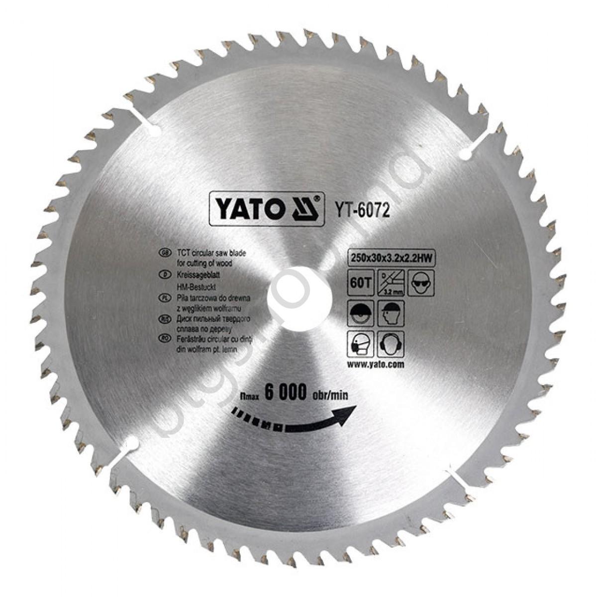Disc de taiere Yato 250 x 30 x 3.2 x 2.2 mm