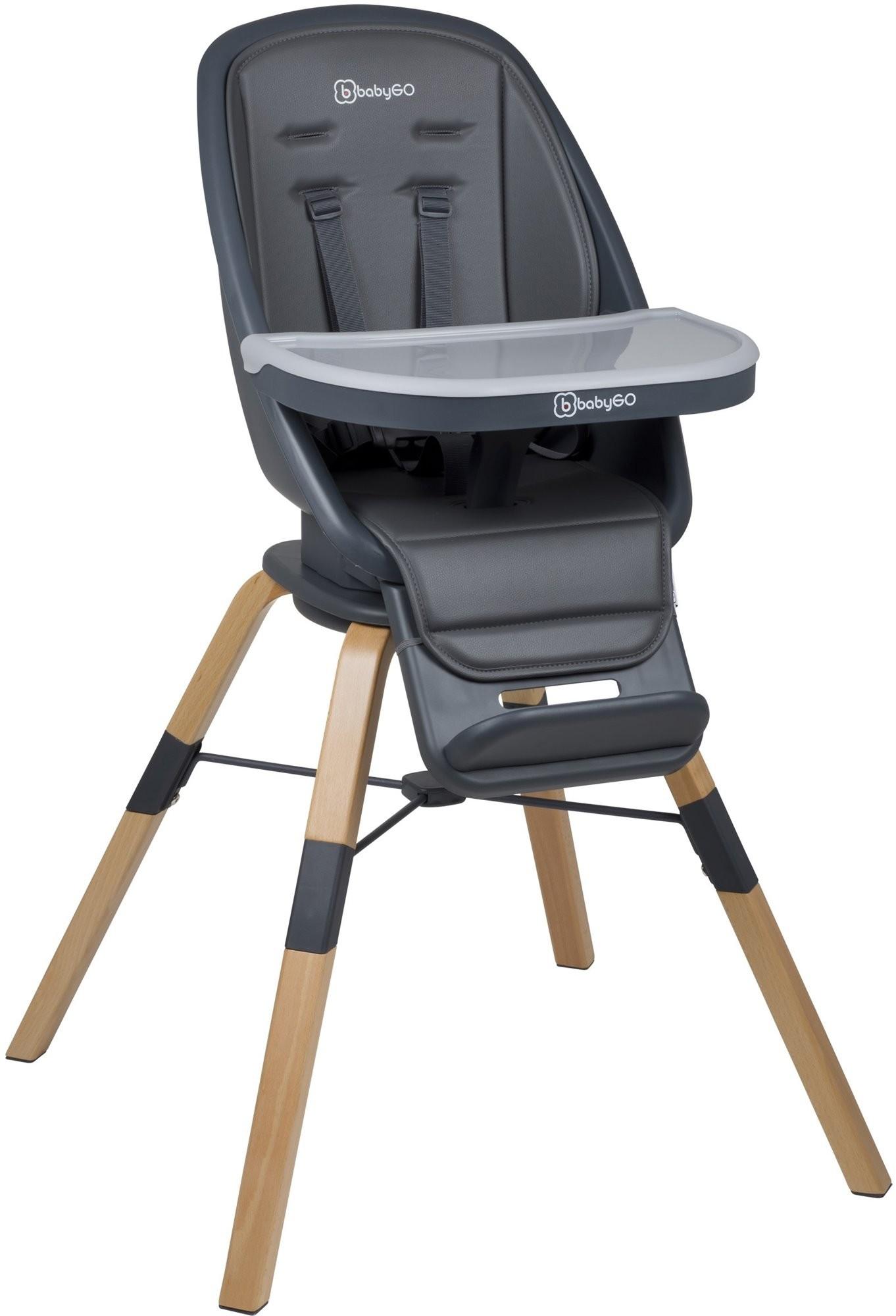 Scaun de masa multifunctional BabyGo 360° Carou Gray