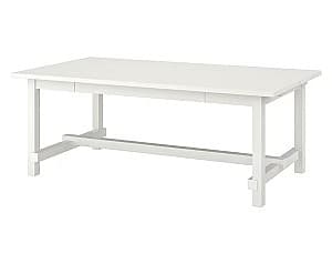 Masa din lemn IKEA Nordviken White 210/289x105 cm