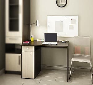 Офисный стол PS КС-100 (дверь) венге/шамони светлый