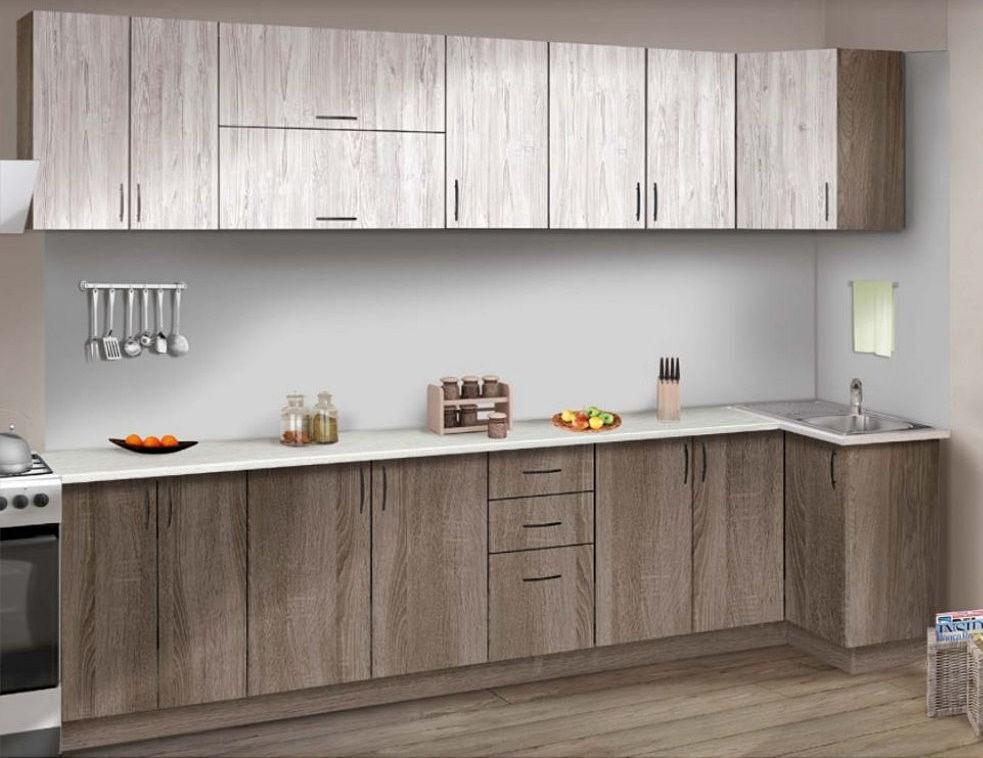Кухонный гарнитур Modern Paola 3.2m Sonoma Truffle Oak/Alaska
