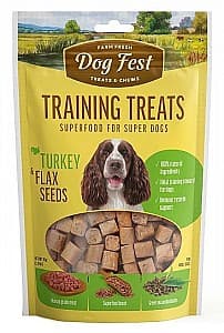 Snackuri pentru câini Dog Fest Training treats Turkey & Flax seeds 90g