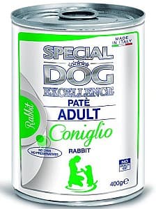 Hrană umedă pentru câini Special Dog EXCELLENCE PATE ADULT RABBIT 400gr