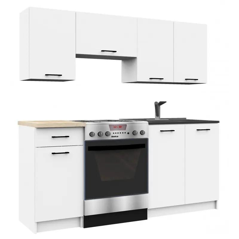 Set mobila bucatarie Akord Oliwia 1.8 m White