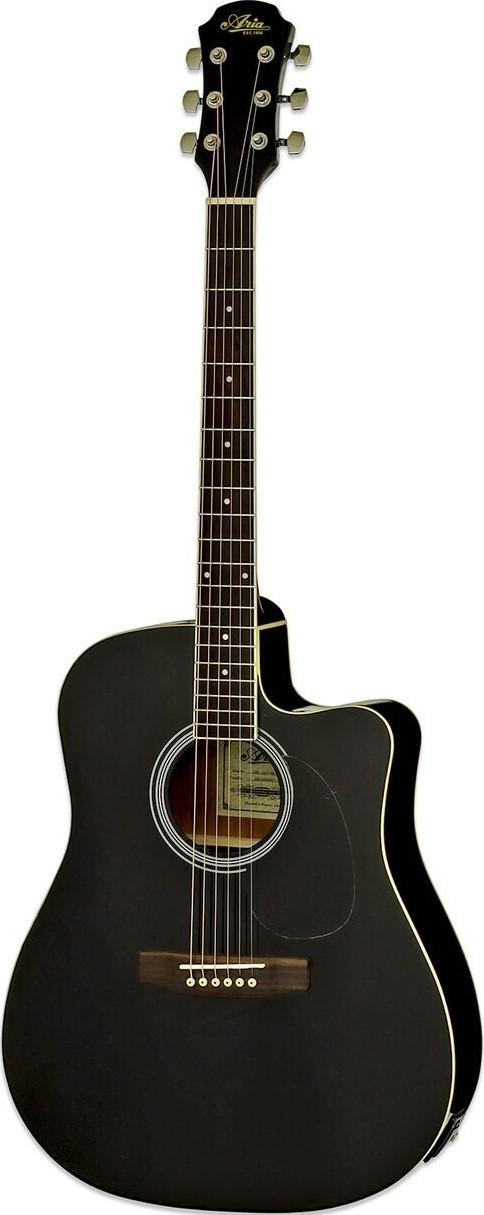 Электро-акустическая гитара Aria AWN-15CE BK