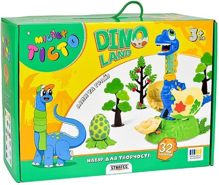 Набор игрушек Strateg Мистер Тесто: Dino Land (57148)