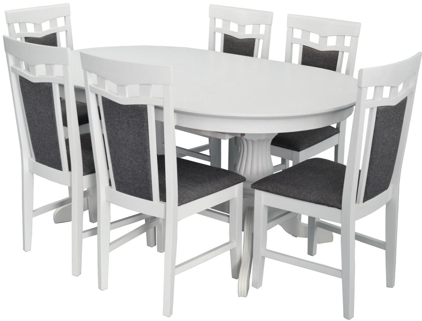 Set de masa si scaune Evelin HV 33 V + Deppa R White/Grey (6 scaune)